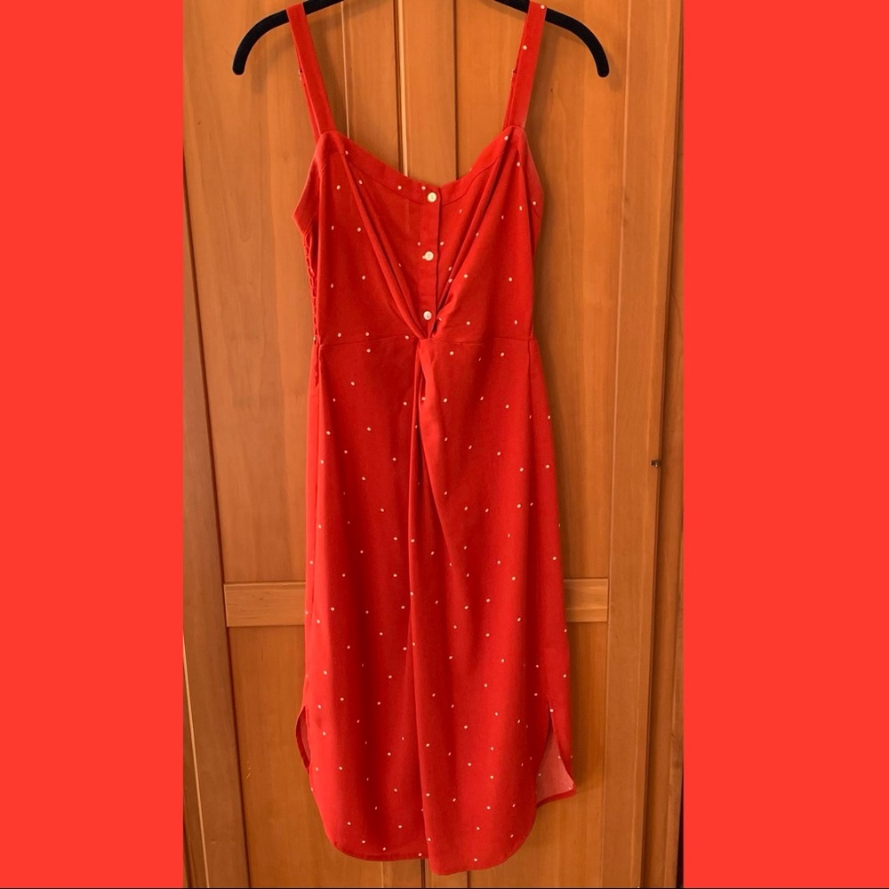 LIKE NEW! Love Stitch Polka Dot Midi Dress